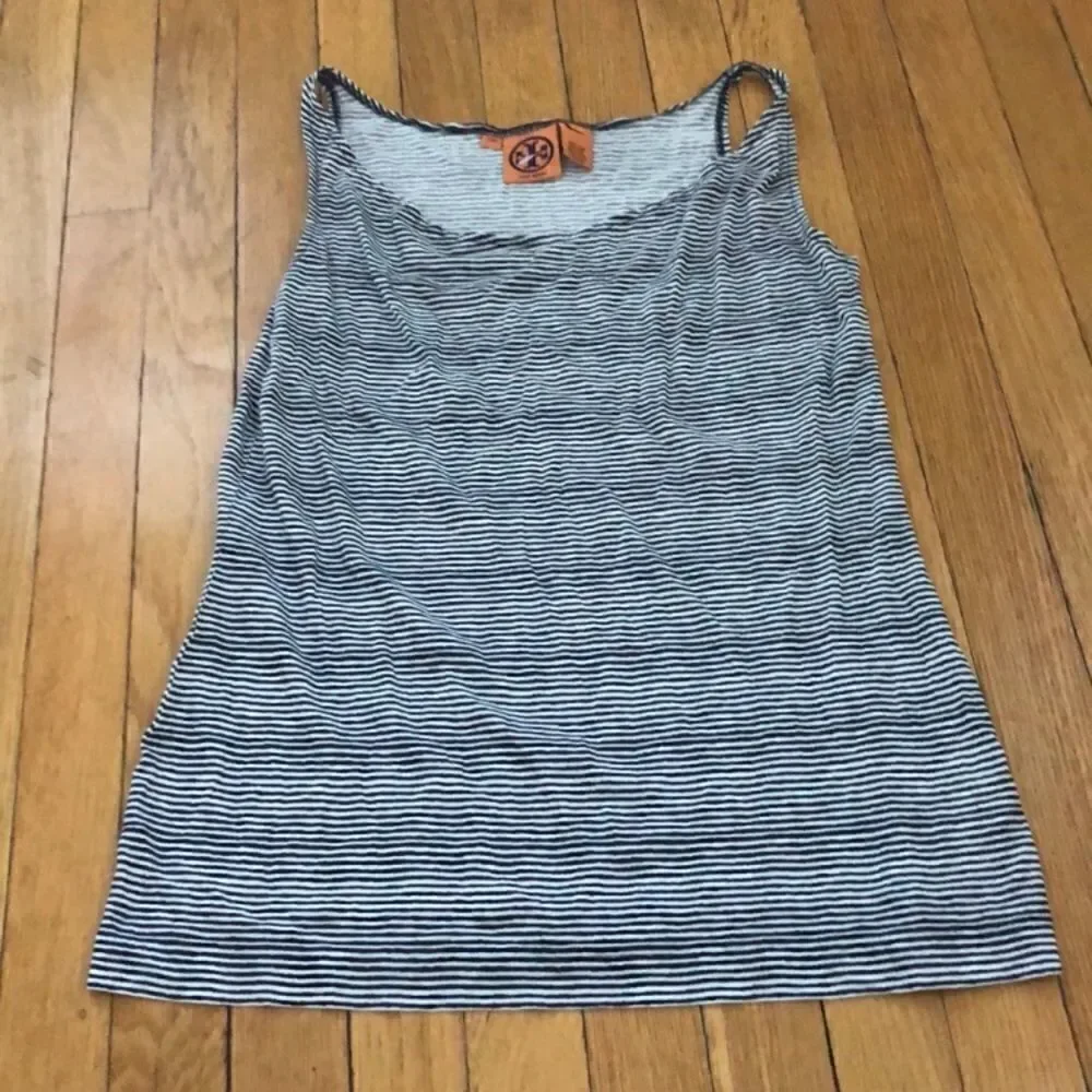 Tory Burch 100 percent cotton striped tank